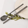 Axyaa Stainless Steel Sushi Chopsticks & Spoon Set: High-Quality Reusable Tableware