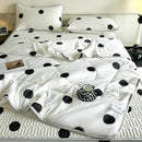 Axyaa Summer Comforter Set with Cool Feeling Fabric, Ice Silk Sheet, Pillowcase
