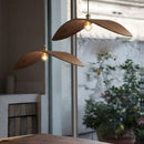 Axyaa Retro Japanese Walnut Chandelier Dining Table Light Fixture