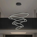 Axyaa Nordic Stair Chandelier, Living Room Bedroom Dining Room Pendant Lights, Ceiling Light