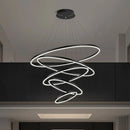 Axyaa Nordic Stair Chandelier Living Room Bedroom Dining Room Pendant Lights Indoor Lighting