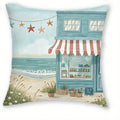 Beach Chic Throw Pillow Cover Set for Home Decor by Axyaa