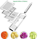 Axyaa Stainless Steel Vegetable Slicer Cutter Set for Multi-Purpose Shredding and Grating