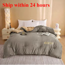 Axyaa Winter Quilt - Double-Sided Milk Fleece Embroidered Thickened Fleece Warm Quilt
