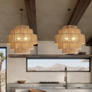 Axyaa Rattan Pendant Light for Japanese Restaurant, Tea Room, and Zen Retro Decor