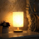 Nordic Girlish Wood & Metal Table Lamp for Bedside, Dimmable Warm Light