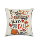 Axyaa Pumpkin Car Print Pillow Cover for Fall Home Decor