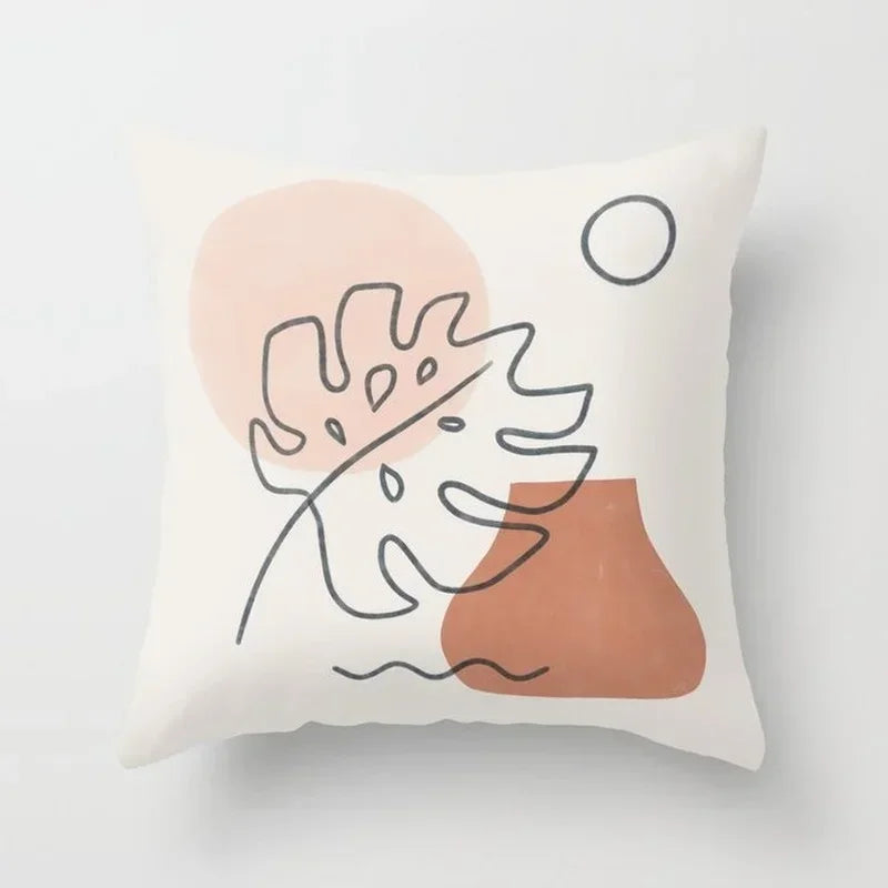 Axyaa Abstract Oil Painting Cushion Covers – Modern Art Home Decor Pillow