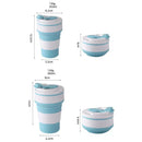 Axyaa Silicone Collapsible Camping Cup 350ml/500ml - Portable & Durable Mug