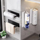 Axyaa Paper Towel Holder Adhesive Tissue Hanger Bathroom Storage Rack