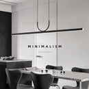 Axyaa Black LED Ceiling Chandelier for Dining Room, Kitchen Island | Modern Home Decor Lighting Fixture