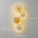 Axyaa LED Glass Wall Light Set for Living Room TV Background & Bedside Aisle