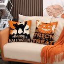Axyaa Halloween Horror Linen Pillowcase 45x45cm Sofa Cushion Cover