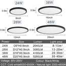 Axyaa 20" Smart LED Large Ceiling Light with APP Remote Control for Bedroom & Living Room