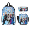 Axyaa Frozen Elsa Backpack Set with Lunch Box, Pencil Boxes - Kids' School Daypack