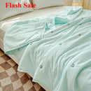 Axyaa Embroidered Cotton Quilt: Lightweight & Washable for Summer