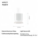Axyaa White Glass Pendant Light: Modern Minimalist Hanging Ceiling Lighting