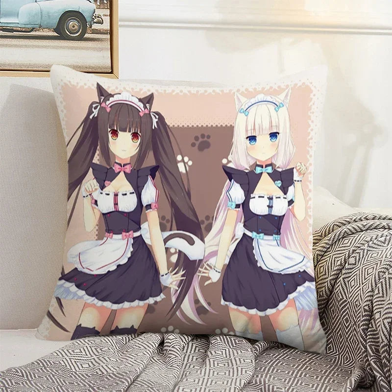 Axyaa 45x45 Cushion Cover - Decorative Pillowcase for Home, Car, and Bed Decor
