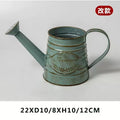 Axyaa Metal Flower Vase Galvanized Finish Rustic Flower Jug for Indoor and Outdoor Decor