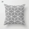 Axyaa Grey Family Pillowcase Square Cushion Cover for Home Office