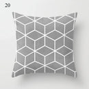Axyaa Grey Family Pillowcase Square Cushion Cover for Home Office