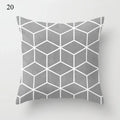 Axyaa Grey Family Pillowcase Square Office Cushion Cover