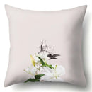 Axyaa Floral Landscape Painting Cushion Cover 45x45CM Home Decor Pillowcase