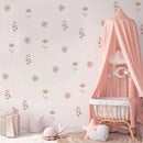 Axyaa Watercolor Flora Peel and Stick Wall Stickers - Kid's Room, Playroom, Nursery