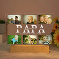 Personalized Acrylic Lamp with Photo & Text, Axyaa Bedroom Night Light Gift