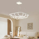 Axyaa White Curved Artistic Pendant Lamp – Modern Nordic Decorative Lighting