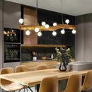 Axyaa Nordic Art Dining Pendant Light Bar Chandelier, American Retro Inn Decor
