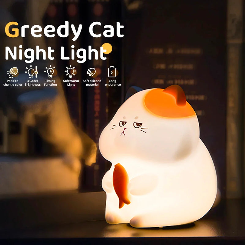 Axyaa Silicone Animal Night Light: Rechargeable, Adjustable Brightness, Timer, Kids Room