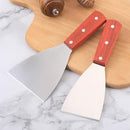 Axyaa Stainless Steel Spatula with Wooden Handle - BBQ Cooking Utensil