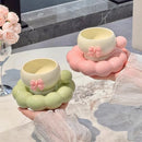 Axyaa Nordic Style Ceramic Coffee Cups & Saucers Set - Exquisite Tea Tableware