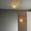 Axyaa Glass Wall Lamp for Modern Living Room Decor