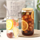 Axyaa High Borosilicate Glass Straw Set for Bubble Tea Smoothies Cocktails