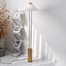 Axyaa Nordic Minimalist Fabric Hat LED Floor Lamp for Home Decor