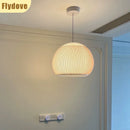 Axyaa White Woven Pendant Light: Modern Minimalist Lighting for Restaurant, Tea Room, Living Room
