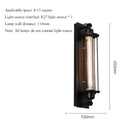 Axyaa Iron Wall Light: Retro Industrial Style LED Lamp for Home Decor