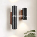 Axyaa Black Stone Wall Sconce Light with E27 Bulb