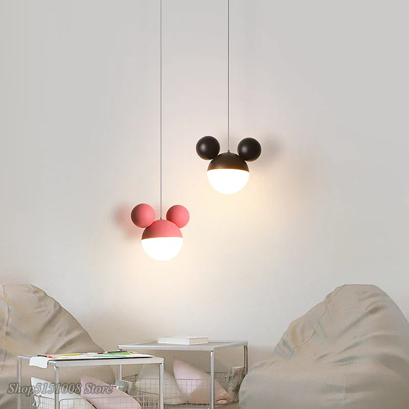 Axyaa Kids LED Cartoon Pendant Light - Eye-Care Hanging Lamp for Children's Room