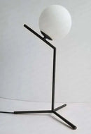 Axyaa Gold Glass Ball Table Lamp - Nordic Design LED Desk Light