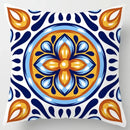 Colorful Geometric Flower Pillow Case by Axyaa: Simple Polyester Sofa Decorative Cover