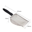 Axyaa Stainless Steel Cat Litter Scoop - Fine Pores, Multipurpose Pet Cleaning Tool
