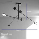 Axyaa Flexible Swing Arm Black Wall Lamp for Bedroom and Study Room