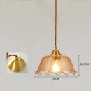 Axyaa Glass LED Pendant Lamp: Nordic Modern Home Indoor Lighting, Copper Hanglamp