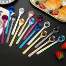 Axyaa Stainless Steel Cat Dog Paw Coffee Teaspoon Tableware Dessert Spoon