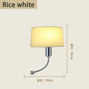 Axyaa Nordic Bedside Fabric Lamp Modern American Bedroom Retro Indoor Night Lighting