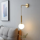 Nordic Luxury Glass Wall Lamp LED for Living Room Bedroom, Axya Wall Light Fixtures