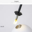 Axyaa Iron Line Chandelier: Modern Scandinavian Art Hanging Lamp for Living Room & Bedroom